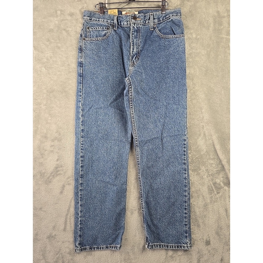 Levi Strauss Signature Authentics Jeans Mens 34x30 Blue Classic Straight Leg NWT